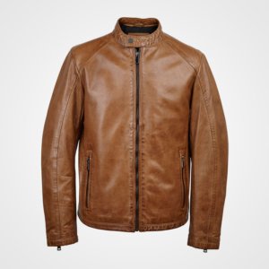 Men's Tan Leather Jacket